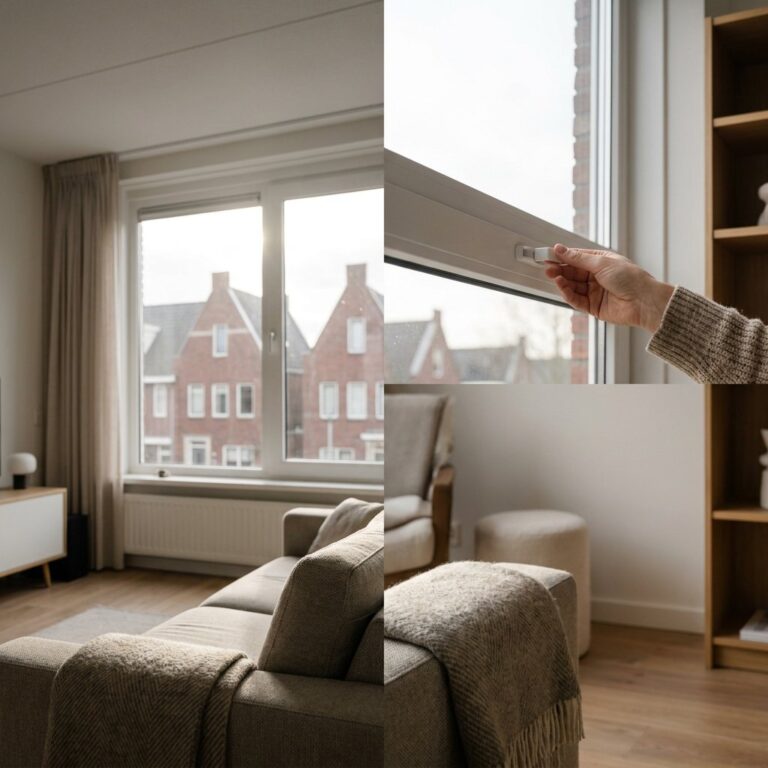 Ventilatieroosters in kozijnen
