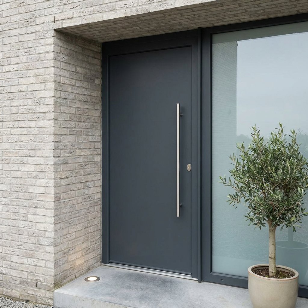 Vleugeloverdekkende kunststof voordeur
